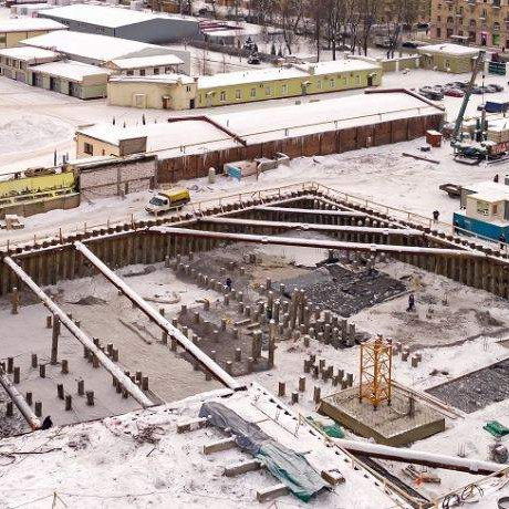 Эталон на Неве, ход строительства,начало строительства, 2018